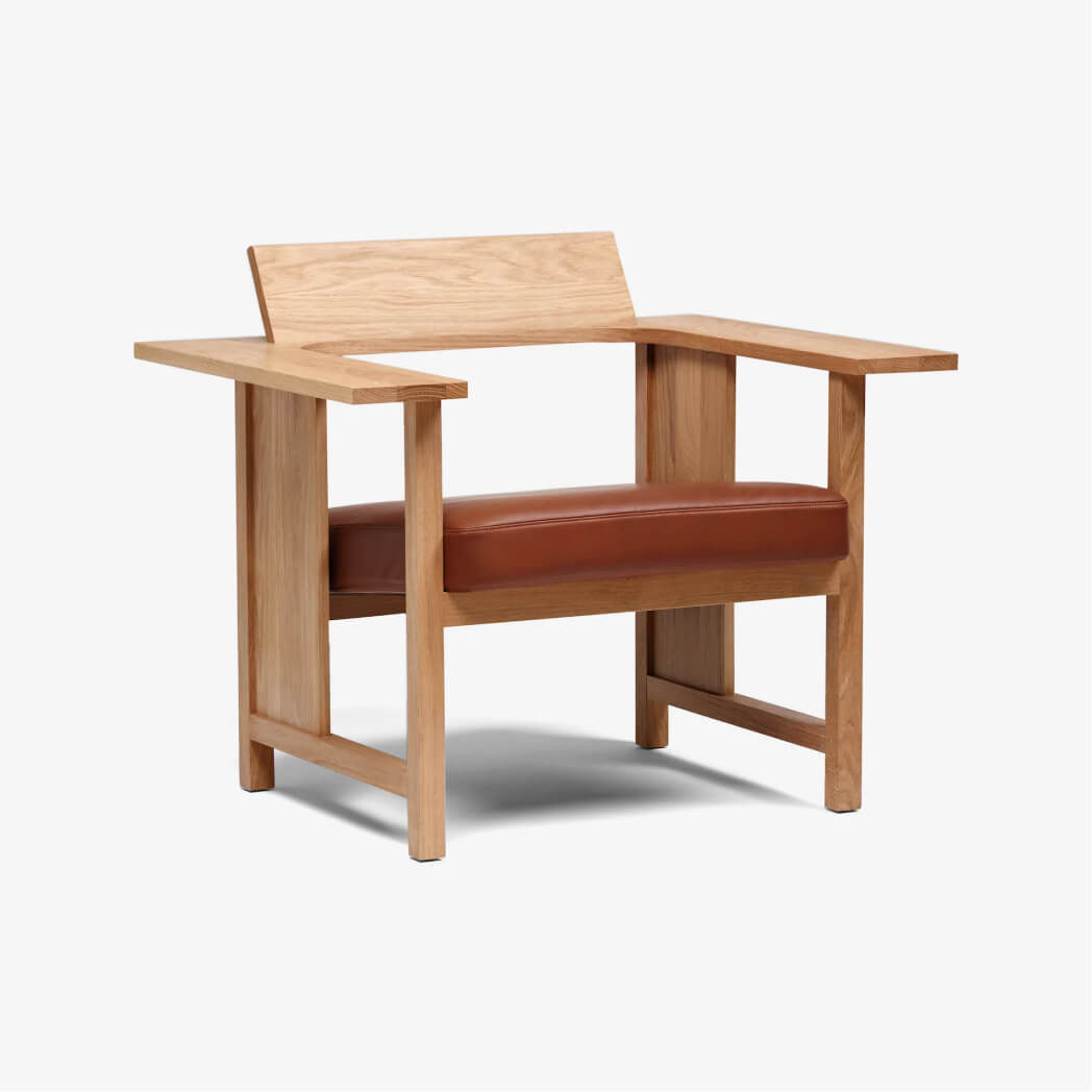 Carven Curved Upholstered Lounge Chair